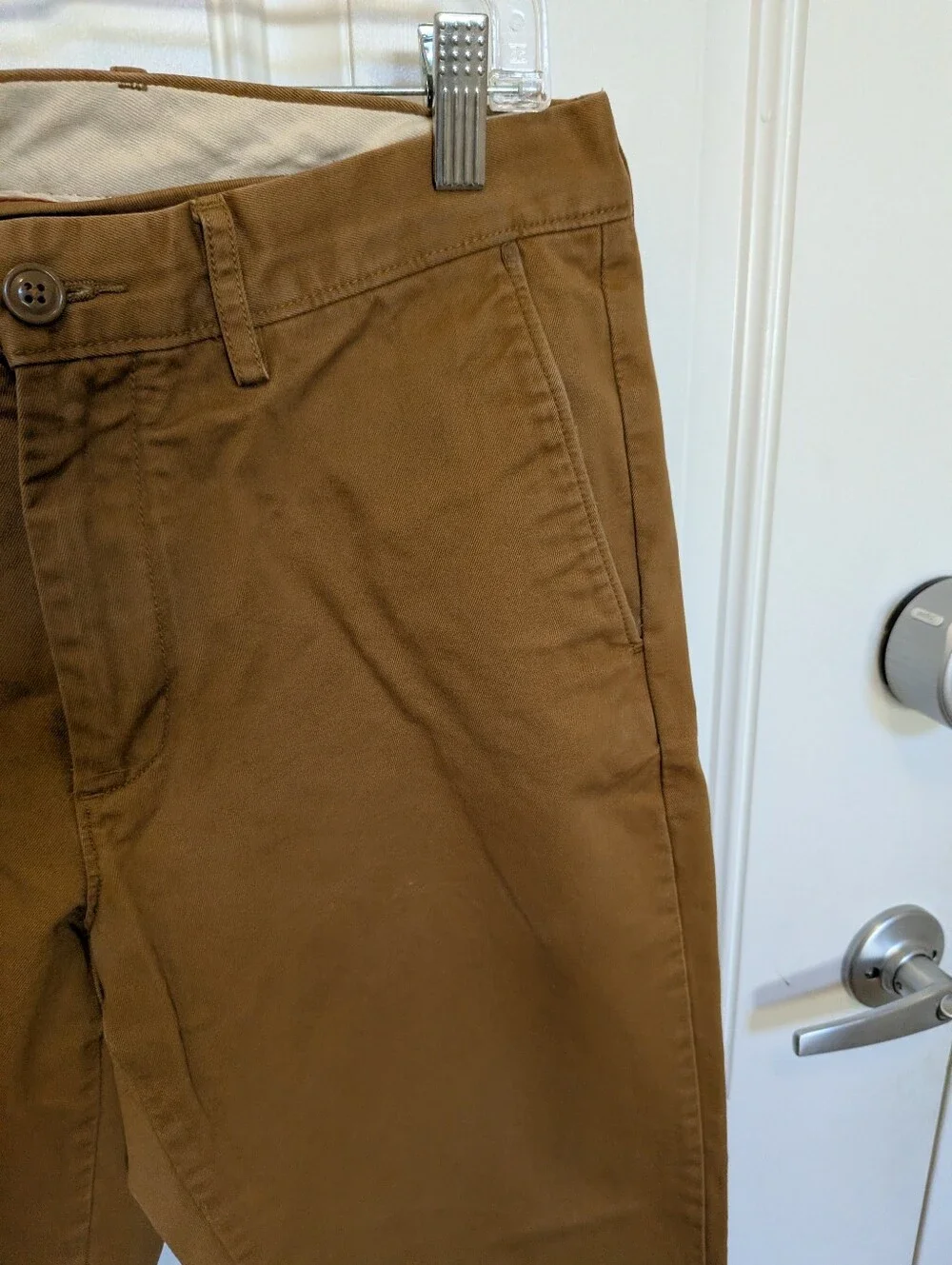 J.Crew Broken In Urban Slim Men Chino Pants Tan Brown Size 32x32 Casual Work